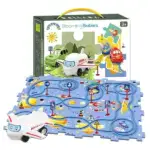 Kids Car Track Puzzle Set