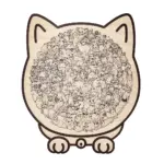 135-Piece Morandi-Colored Cat Shaped Wooden Jigsaw Puzzle - Image 10