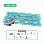 Kids Car Track Puzzle Set - Image 8
