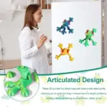 3D Magnetic Frog Figurine – Poseable Jointed Fridge Magnet Decoration - Image 3