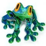 3D Magnetic Frog Figurine – Poseable Jointed Fridge Magnet Decoration - Image 13