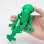 3D Magnetic Frog Figurine – Poseable Jointed Fridge Magnet Decoration - Image 4
