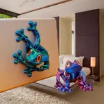 3D Magnetic Frog Figurine – Poseable Jointed Fridge Magnet Decoration - Image 2