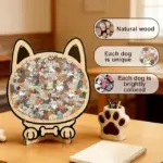 135-Piece Morandi-Colored Dog Shaped Wooden Jigsaw Puzzle - Image 3
