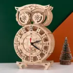 Wooden Owl Clock 3D Puzzle - Image 2