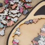 135-Piece Morandi-Colored Dog Shaped Wooden Jigsaw Puzzle - Image 5