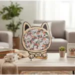 135-Piece Morandi-Colored Dog Shaped Wooden Jigsaw Puzzle - Image 2