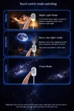 Galaxy Star Projector – Dual-Mode Night Light with Interchangeable Projection Discs - Image 13