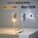 Galaxy Star Projector – Dual-Mode Night Light with Interchangeable Projection Discs - Image 17