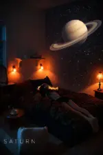 Galaxy Star Projector – Dual-Mode Night Light with Interchangeable Projection Discs - Image 3