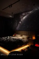 Galaxy Star Projector – Dual-Mode Night Light with Interchangeable Projection Discs - Image 4