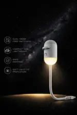 Galaxy Star Projector – Dual-Mode Night Light with Interchangeable Projection Discs - Image 5